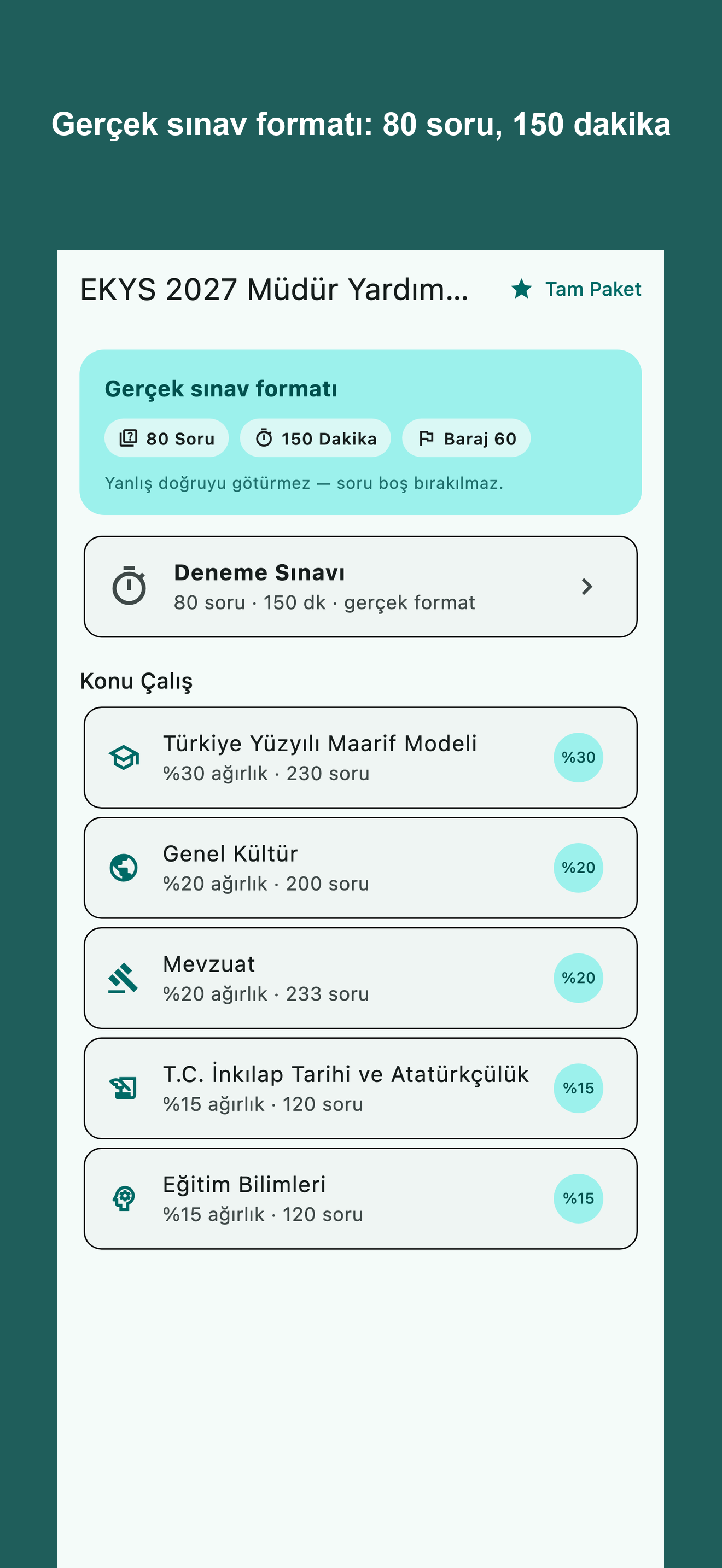 EKYS 2027 telefon ana ekranı